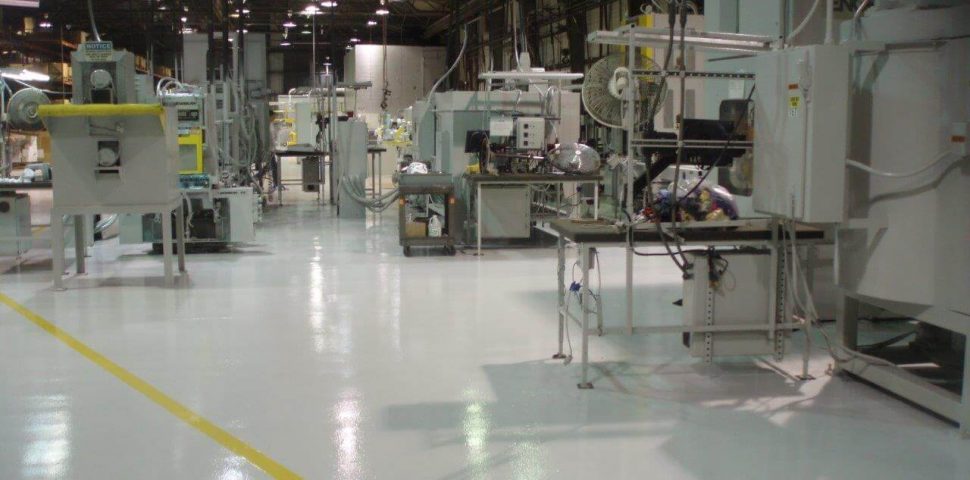 flooring at an equipment facility