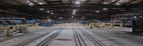 polymer flooring at a factory