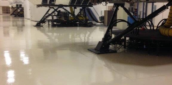 flooring at a testing facility
